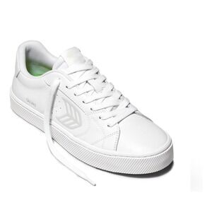 Cariuma Salvas Womens 6.5 White Leather Sneakers Sustainable Low Top Shoes NEW